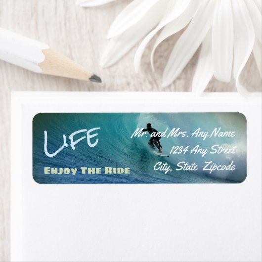 Leven - Geniet van de Ride Surfer Etiket (Insitu)