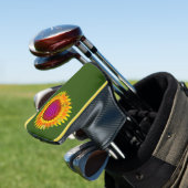 Leven - Geometrische bloesem 4 Golfheadcover (Insitu)
