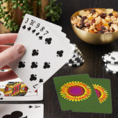 Leven - Geometrische bloesem 4 Pokerkaarten (Insitu)