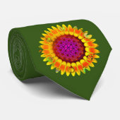 Leven - Geometrische bloesem 4 Stropdas (Opgerold)