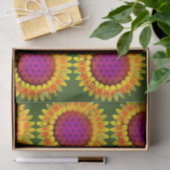 Leven - Geometrische bloesem 4 Tissuepapier (Geschenk)