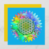 Leven - Geometrische bloesem 5 (Voorkant / Achterkant)