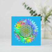 Leven - Geometrische bloesem 5 (Staand voorkant)