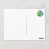 Leven - Geometrische bloesem 5 Briefkaart (Achterkant)
