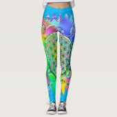 Leven - Geometrische bloesem 5 Leggings (Voorkant)