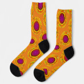 Leven - Geometrische bloesem 5 Sokken (Links)