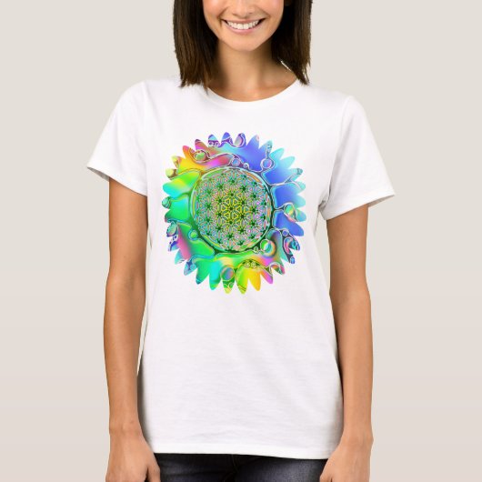 Leven - Geometrische bloesem 5 T-shirt (Voorkant)