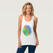 Leven - Geometrische bloesem 5 Tanktop (Volledige Voorkant)