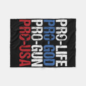 Leven God Wapen VS Conservatief Republikeins Pro A Fleece Deken (Voorkant (Horizontaal))