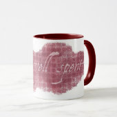 Leven goed doorgebrachte maroon-mok mok (Voorkant rechts)