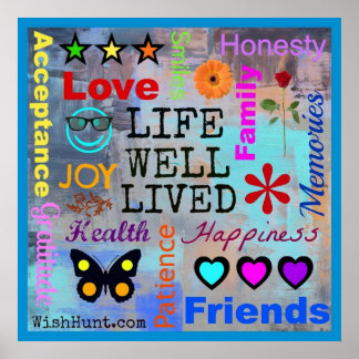 Leven Goed Inspirerend Poster van WishHunt