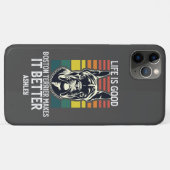 Leven goed met Boston Terrier Retro  Case-Mate iPhone Case (Achterkant (horizontaal))
