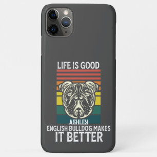 Leven Goed Met Engels Bulldog Retro Case-Mate iPhone Case