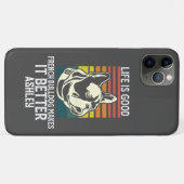 Leven goed met Franse Bulldog Retro Case-Mate iPhone Case (Achterkant (horizontaal))