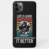 Leven goed met Labrador Retriever Case-Mate iPhone Case (Achterkant)