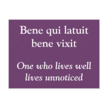 Leven goed - Ovid quote briefkaart