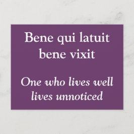 Leven goed - Ovid quote briefkaart