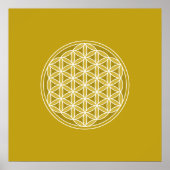 Leven - Golden en wit Poster (Voorkant)