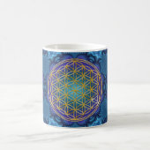 Leven - goud - fractal 1 koffiemok (Center)