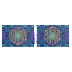 Leven - goud - fractal 1 kussensloop