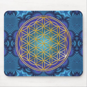 Leven - goud - fractal 1 muismat