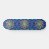 Leven - goud - fractal 1 persoonlijk skateboard (Horizontaal)