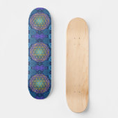 Leven - goud - fractal 1 persoonlijk skateboard (Voorkant)