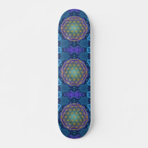 Leven - goud - fractal 1 persoonlijk skateboard