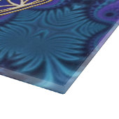 Leven - goud - fractal 1 snijplank (Hoek)