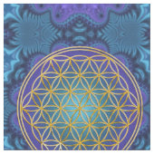 Leven - goud - fractal 1 stof (Close Up)