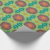 Leven - goud - fractal 2 cadeaupapier (Hoek)