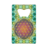 Leven - goud - fractal 2 creditkaart flessenopener (Achterkant)