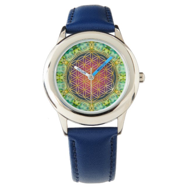 Leven - goud - fractal 2 horloge (Voorkant)