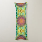 Leven - goud - fractal 2 lichaamskussen (Achterkant (Verticaal))