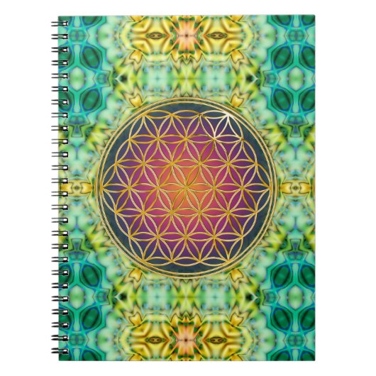 Leven - goud - fractal 2 notitieboek (Voorkant)