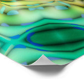 Leven - goud - fractal 2 poster (Hoek)