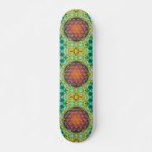 Leven - goud - fractal 2 skateboard (Voorkant)