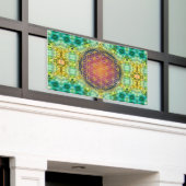 Leven - goud - fractal 2 spandoek (Buitenkant Gebouw)