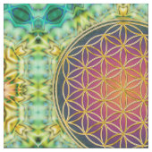 Leven - goud - fractal 2 stof (Close Up)