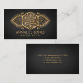 Leven - gouden sierbloem  visitekaartje (Voorkant / Achterkant)