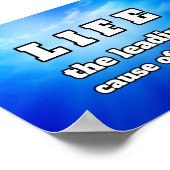 Leven grappige grap poster (Hoek)