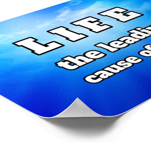 Leven grappige grap poster (Hoek)