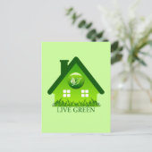 LEVEN GROEN BRIEFKAART (Staand voorkant)