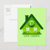 LEVEN GROEN BRIEFKAART (Voorkant / Achterkant)