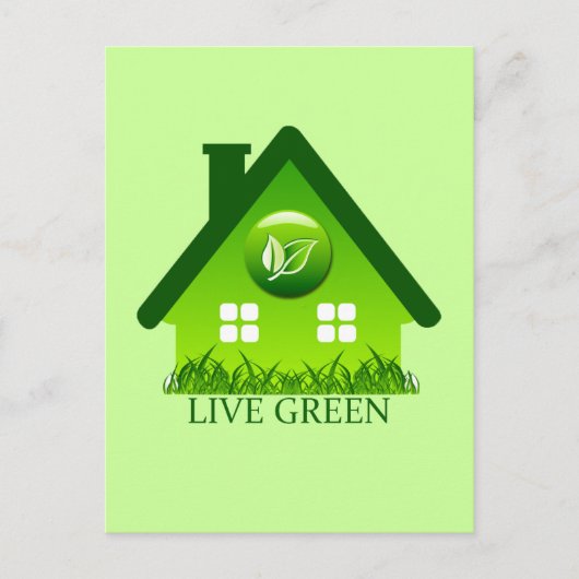 LEVEN GROEN BRIEFKAART (Voorkant)