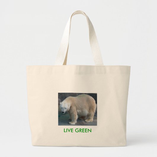 LEVEN GROEN GROTE TOTE BAG (Voorkant)