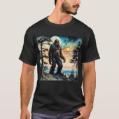 Leven Grote Super sized Sasquatch op Berg T-shirt (Voorkant)