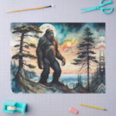 Leven Grote Super sized Sasquatch op Berg Tissuepapier (Craft)