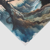 Leven Grote Super sized Sasquatch op Berg Tissuepapier (Detail)