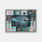 Leven haar beste zwarte koningin verpleegster fleece deken (Voorkant (Horizontaal))